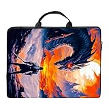 RWUTYTIUL Laptop-Umhängetasche für Damen und Herren, große Kapazität, wasserdicht, PU-Leder,...