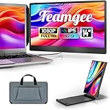 Teamgee Tragbarer Monitor für Laptop - 14'' FHD Portable Monitor - Bildschirm für 13''-17'' Mac...