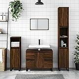 Bulliing Badschrank Badezimmerschrank Badezimmer MöBel Bathroom Cabinet Badschrank Braun...