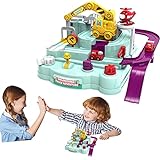Qepakui Rennbahn-Spielset für Kinder | Kleinkind-Auto-Abenteuer-Indoor-Spiel - Kinder...
