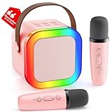 Karaoke Maschine Kinder, Geschenk für Mädchen 3-12 Jahre, Karaoke Kinder Spielzeug ab 3-12 Jahre...
