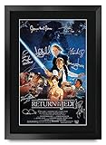 HWC Trading Star Wars Return Of The Jedi A3 Gerahmte Signiert Gedruckt Autogramme Bild...