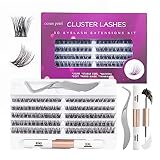 Wimpern Extensions 120 Büschel DIY Lash Extension Set Einzelne Wimpern mit Wimpernkleber und...