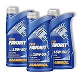 1L Mannol Favorit 15W-50 Motoröl