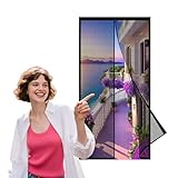 Fliegengitter Magnet Tür 139 x 245 cm Leichte Montage Magnet Insektenschutz Balkontür für...