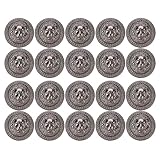 RASTKY Löwen-Nieten, Dekorative Zinklegierung, 20 Sets Kopfknöpfe für Taschen, Schuhe, Kleidung,...