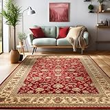 SIMPEX Orientalischer Teppich Wohnzimmer, Schlafzimmer, Esszimmer, Läufer, Flur Boho Teppich...