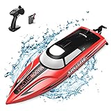 tech rc Boot Ferngesteuertes Boot LED Nacht 25km/h High Speed Rennboot Autopilot-Modus Nie-Kentern...