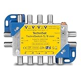 TechniSat TECHNISWITCH 5/8 MINI, Multischalter / Satverteiler für bis zu 8 Teilnehmer, 100m...