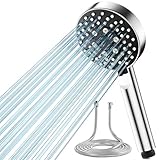Magichome Duschkopf mit Schlauch 2M,Hochdruck Duschkopf mit 5 Sprühmodi Turbolader-Design,...