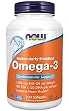 Now Foods Molecularly Distilled Omega-3 (molekular-destilliertes Omega-3), mit EPA und DHA,...