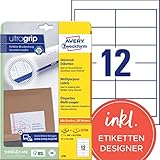 AVERY Zweckform 4781 Adressaufkleber (300 plus 60 Klebeetiketten extra, 97x42,3mm auf A4, Papier...