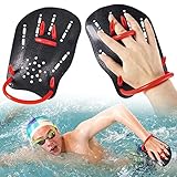 1 Paar Schwimmpaddel Erwachsene Hand Paddles Schwimmen Unisex Handpaddles Schwimmtraining...