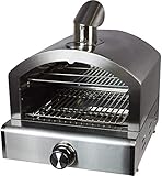 ACTIVA Gas Pizzaofen, 3,5 kW, Edelstahlausführung, inkl. Pizzastein, In- und Outdoor, Pizza,...