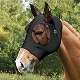 Harrison Howard Super Comfort Stretchy Fly Mask Large Eye Space with UV Protection Soft on Skin with...