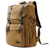 bagsmart Fotorucksack DSLR Kamerarucksack Canvas Diebstahlsicher Wasserabweisend mit Regenschutz...