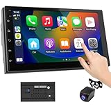 Haudio 7 Zoll 2 Din Radio Android mit Wireless CarPlay & Wireless Android Auto,Auto Radio Touch...