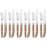 WMF Ranch Steakbesteck 12-teilig, für 6 Personen, Steakgabel, Steakmesser, Spezialklingenstahl...