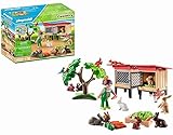 PLAYMOBIL Country 71252 Kaninchenstall, Tiere für den Bio-Bauernhof, Nachhaltiges Spielzeug für...