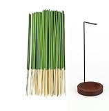 Hitchuey 200 Stück Zitronengras-Räucherstäbchen, mit kreativem Räucherstäbchenhalter, passend...