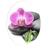 WANDKINGS WC Sticker Orchidee Deckel Aufkleber 30 x 40 cm