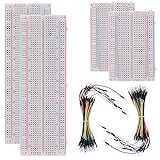 BOJACK Breadboard Kit Lötfreies Steckbrett 2 Pcs 830 Punkte Steckplatine ＆ 2 Pcs 400 Punkte...