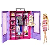 Barbie Ultimate Closet, Kleiderschrank mit über 15 Kleidern und Accessoires, Set zum Aufklappen,...