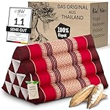 livasia Rückenstützkissen mit Muster - 30x50x30cm - Dreieckskissen für den Garten, Keilkissen mit...