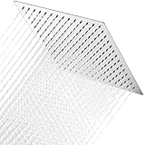 JOHO Edelstahl Kopfbrause Regendusche Duschkopf 12 Zoll Brausekopf, Quadratische Einbauduschköpfe...