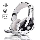 YOTMS H1 Gaming Headset, PS5 Headset für PS4 PC mit 3D Surround Sound Headset mit Mikrofon...