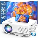 Mini Beamer, 5G WiFi Bluetooth Projektor Full HD 1080P, AKATUO 12000L Beamer Klein mit 50% Zoom,...