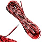 10 Meter 22AWG Elektrodraht Rot und Schwarz Elektrischer Draht Kabel Litzen Verzinnter Kupferdraht...