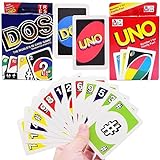 OBLRXM U-NO Kartenspiel und Gesellschaftspiel, DOS Kartenspiel, 2-Sätze U-NO - Karten-Spiels mit...