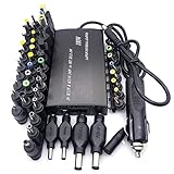 Bstepompre Universal-Netzadapter, 12 V-24 V, Kfz-Ladegerät, verstellbar, Heimladegerät USB, 12 V,...