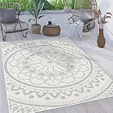 Paco Home Outdoor Teppich wetterfest & robust modernes Mandala & Boho Design pflegeleicht &...