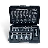 CCLIFE 13tlg Torx Bit Steckschlüsselsatz T8 -T60 bit set fur Drehmomentschlüssel und Bohrer, S2...