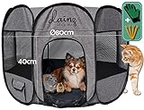 dainz® Praktischer Laufstall für Hunde, Katzen, Welpen, Kitten, Kleintiere... dient als Wurfbox,...