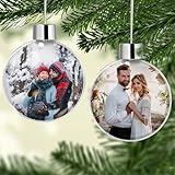 Personalisierte Weihnachtskugeln mit Foto, Weihnachtskugel Personalisiert für die...