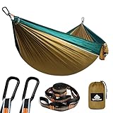 NATUREFUN Ultraleichte Reise Camping Hängematte | 300kg Tragkraft (275 x 140 cm) Atmungsaktiv,...