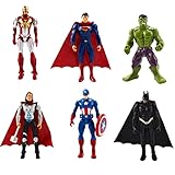 6 Stück Avengers Mini Figuren Set, Superhelden Figuren Set Cake Topper, Superhelden Figuren...