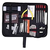 SEAFRONT 45-teiliges Gitarren-Reparaturset, Gitarren-Wartungswerkzeug-Set mit Mess- und...