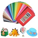 UOUNE Bunter Filzstoff 41 Farben Bunte Filzplatten 20 x 30cm Bastelfilz Filz Blätter Polyester Felt...