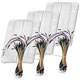 AZDelivery Breadboard Kit - 3 x 65Stk. Jumper Wire Kabel M2M und 3 x Mini Breadboard 400 Pins...