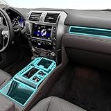 FDHWINGI Auto Innenraum Zubehör Folie Transparent TPU PPF Konsole Anti-Scratch Resist Film für...