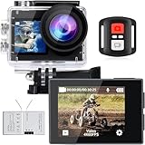 icefox Action Cam 4K Unterwasserkamera Wasserdicht 40M Ultra HD 20MP Kamera 170 Degree...