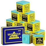 flintronic Billard Chalk, 12PCS Snooker Chalk Billardkreide, Pool Queue Würfel, rutschfeste Pool...