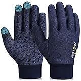 AOTOW Kinder Handschuhe Winter Warme Fahrradhandschuhe - Kids Touchscreen Wasserdicht Thermo Fleece...