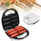 Corn Dog Maker, Corn Dog Waffeleisen mit Antihaftbeschichtung, Hot Dog Presser Maker Doppelseitige...