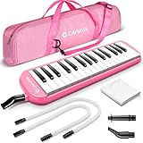 CAHAYA 32 Tasten Melodica für Kinder Melodica Instrument mit Tragetasche geeignet für Anfänger...