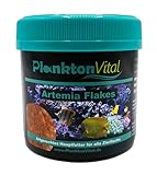 PlanktonVital Artemia Flakes proteinreiches Fischfutter Alleinfutter für alle Fische Flockenfutter...